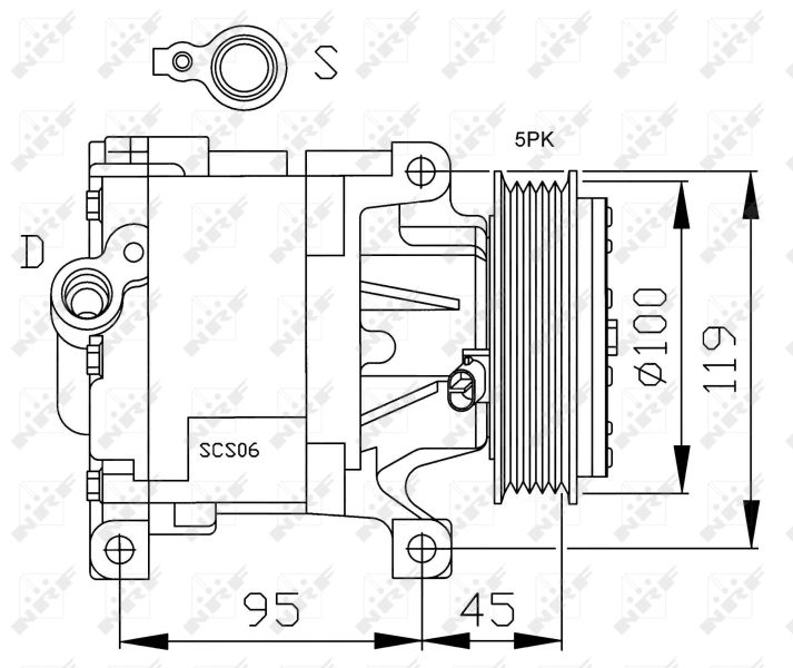 NRF 32183G Compressor, air conditioning