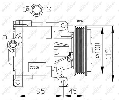 Compressor, air conditioning NRF 32183G