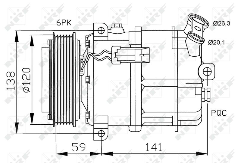 NRF 32191 Compressor, air conditioning