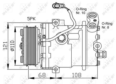 Compressor, air conditioning NRF 32197