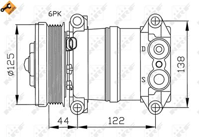 Compressor, air conditioning NRF 32202