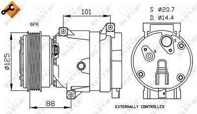Compressor, air conditioning NRF 32231