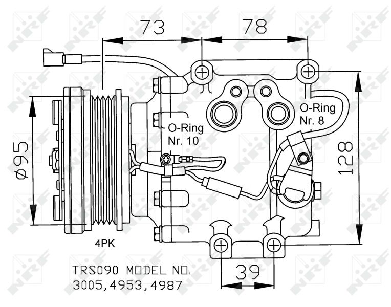 NRF 32236 Compressor, air conditioning