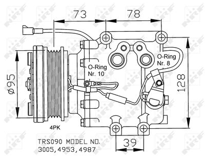 Compressor, air conditioning NRF 32236