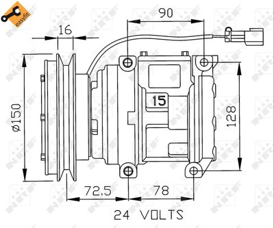 Compressor, air conditioning NRF 32243
