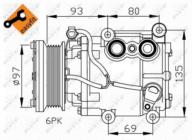 NRF 32247 Compressor, air conditioning