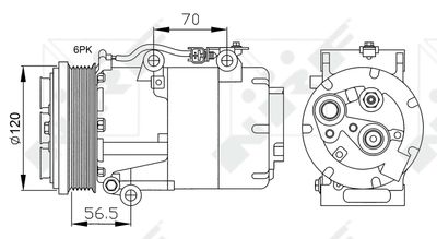 Compressor, air conditioning NRF 32250