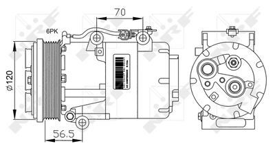 Compressor, air conditioning NRF 32250G