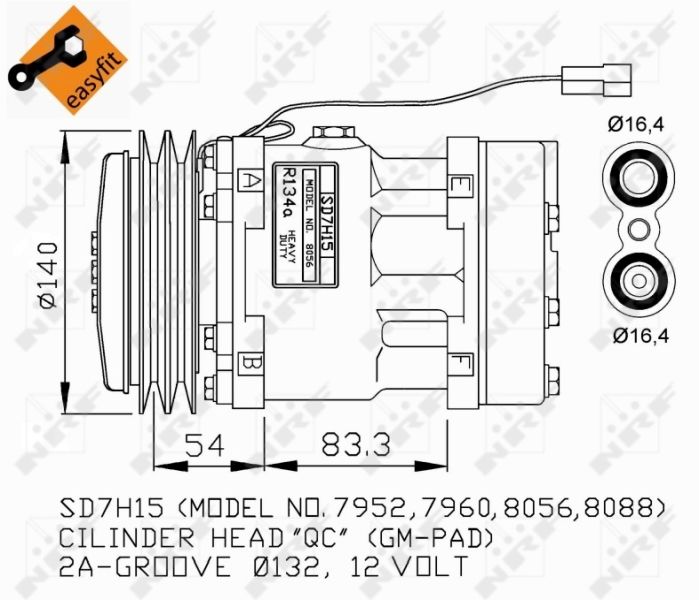 NRF 32274G Compressor, air conditioning