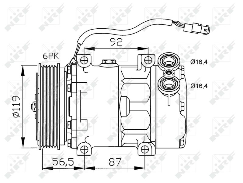 NRF 32278 Compressor, air conditioning