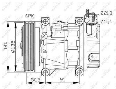 Compressor, air conditioning NRF 32289G