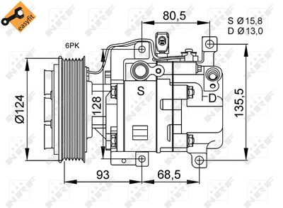 Compressor, air conditioning NRF 32408