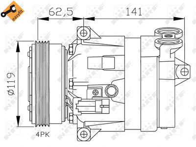 Compressor, air conditioning NRF 32421