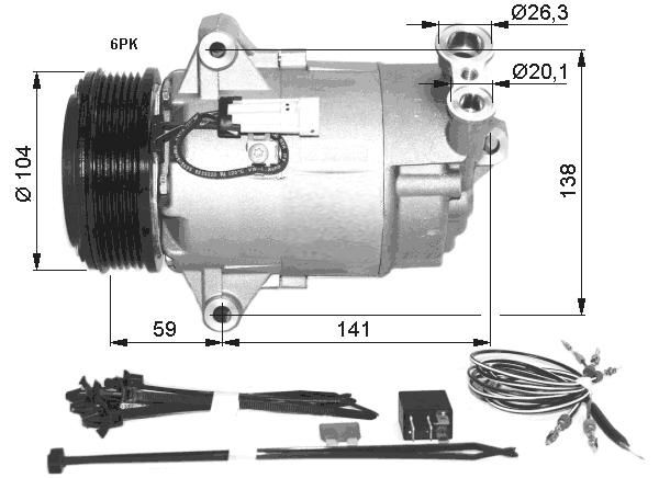 NRF 32427 Compressor, air conditioning