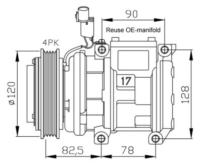 Compressor, air conditioning NRF 32449