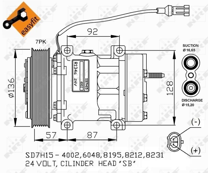 NRF 32477G Compressor, air conditioning