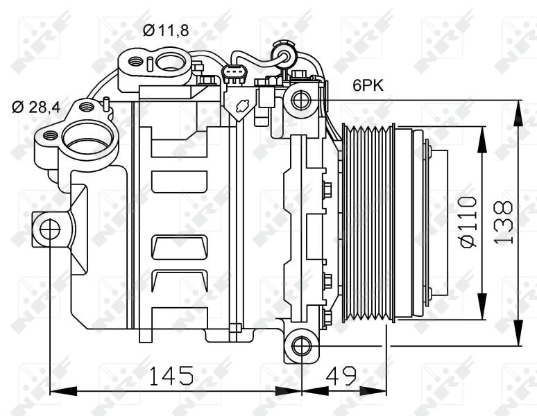 NRF 32533 Compressor, air conditioning