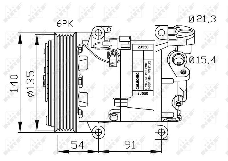 NRF 32690G Compressor, air conditioning