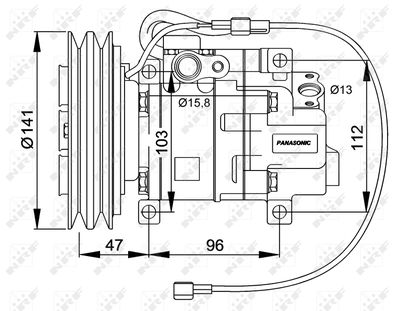 Compressor, air conditioning NRF 32691G