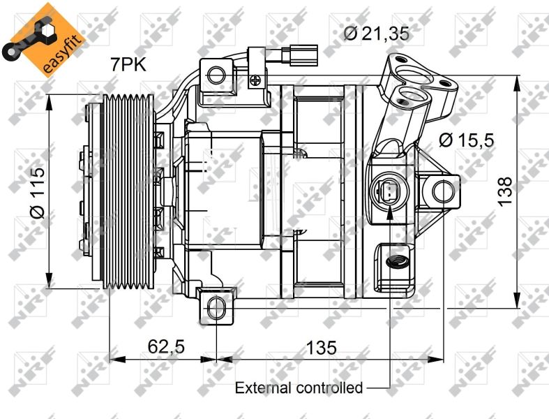 NRF 32692 Compressor, air conditioning