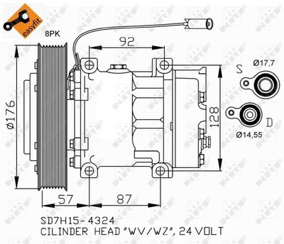 Compressor, air conditioning NRF 32700