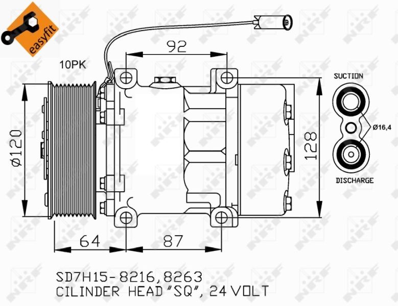 NRF 32709 Compressor, air conditioning