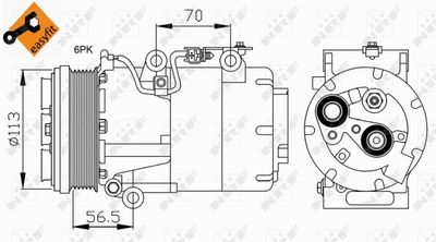 Compressor, air conditioning NRF 32722