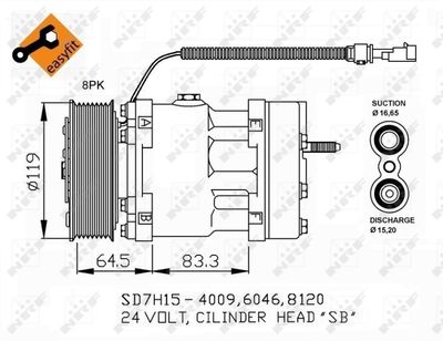 Compressor, air conditioning NRF 32750