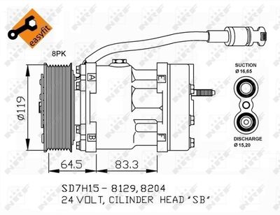 Compressor, air conditioning NRF 32751