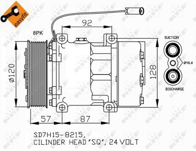 Compressor, air conditioning NRF 32752