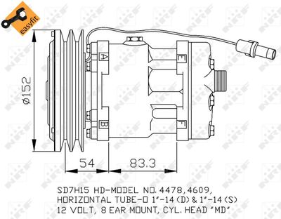 Compressor, air conditioning NRF 32756
