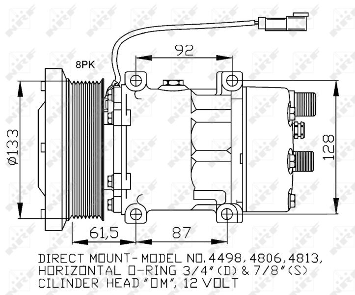 NRF 32758 Compressor, air conditioning