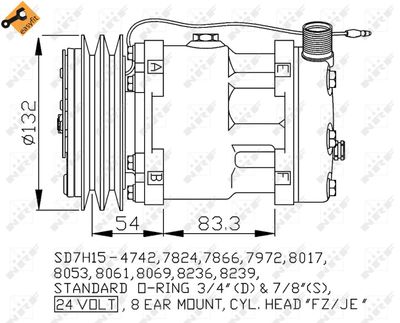 Compressor, air conditioning NRF 32769