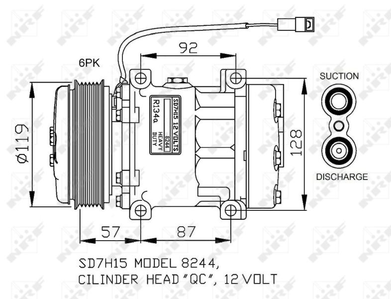 NRF 32771G Compressor, air conditioning