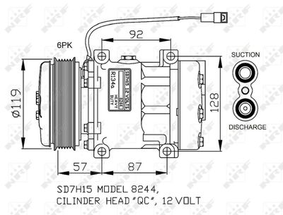 Compressor, air conditioning NRF 32771G