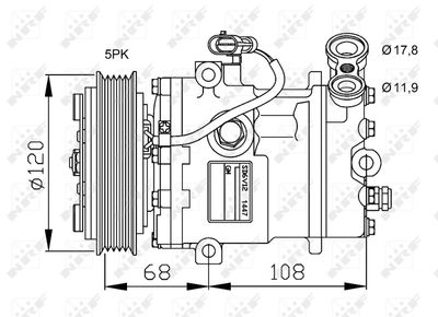 Compressor, air conditioning NRF 32775