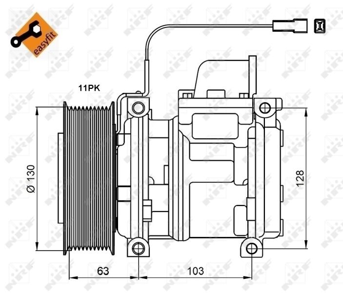 NRF 32829 Compressor, air conditioning