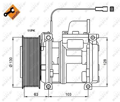 Compressor, air conditioning NRF 32829