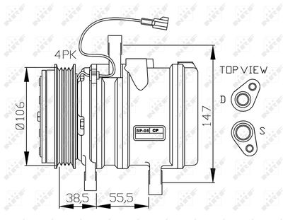 Compressor, air conditioning NRF 32871G