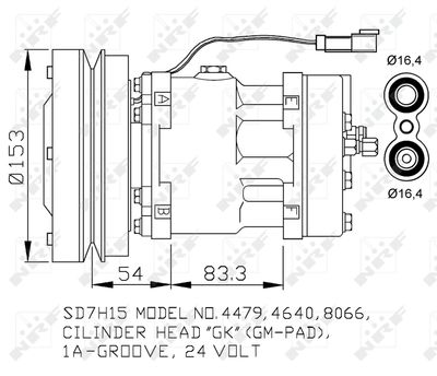 Compressor, air conditioning NRF 32879