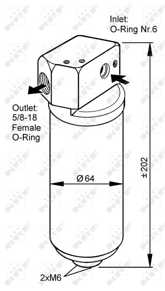 NRF 33087 Dryer, air conditioning