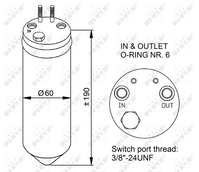 NRF 33256 Dryer, air conditioning
