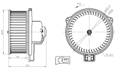 Interior Blower NRF 34291
