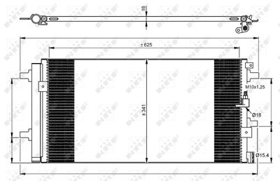 Condenser, air conditioning NRF 350060