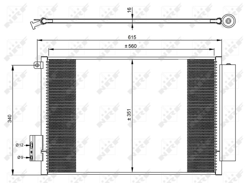 NRF 350065 Condenser, air conditioning
