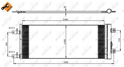 Condenser, air conditioning NRF 350085