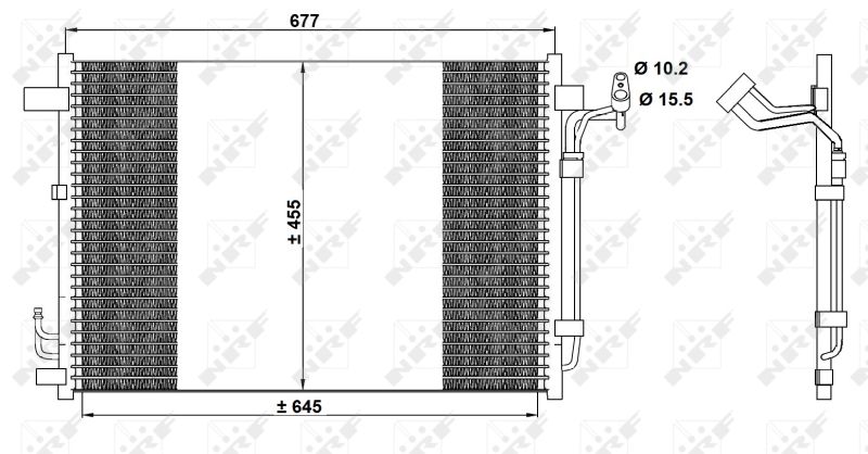 NRF 350094 Condenser, air conditioning