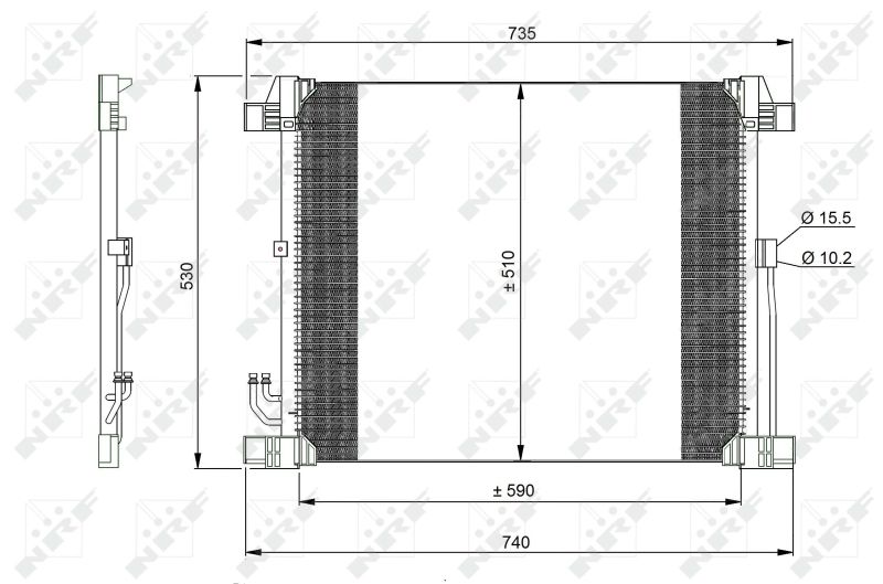 NRF 350099 Condenser, air conditioning