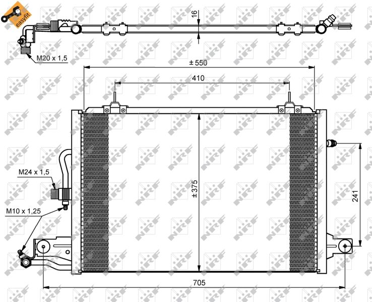 NRF 35031 Condenser, air conditioning