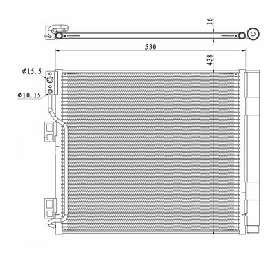 Condenser, air conditioning NRF 350327